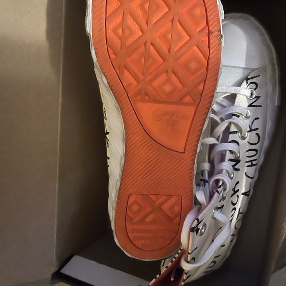 Converse high top off white /orange - Picture 4 of 5